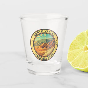 Death Valley National Park Vintage Travel Art Shot Glass