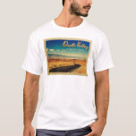 Death Valley National Park Vintage Travel T-Shirt<br><div class="desc">Vintage travel style Death Valley California Nevada featuring a gorgeous mountain view with winding highway into the distance.</div>