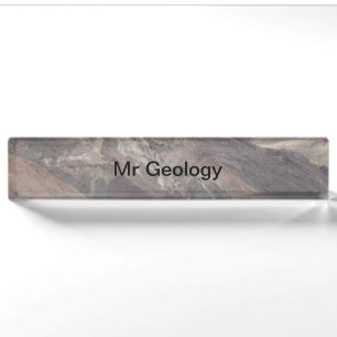 Death Valley Rocks Science Teacher Name Plate