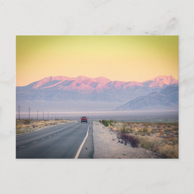Death Valley Sunset Postcard (Front)