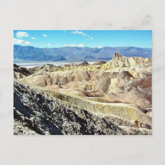 Death Valley Zabriskie Point Sand Desert 3 Postcard (Front)
