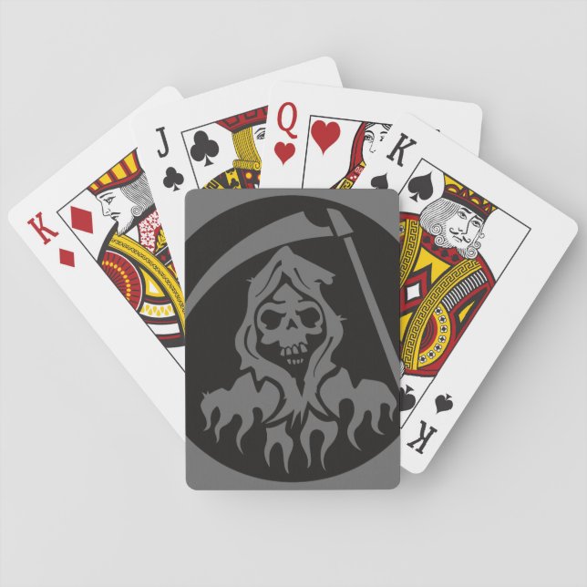 Death with Scythe Playing Cards (Back)