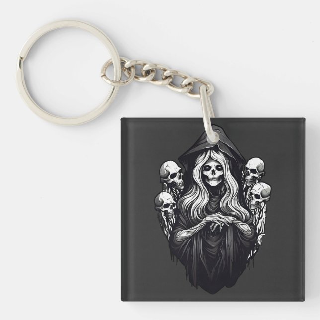 Death with skulls keychain (Front)