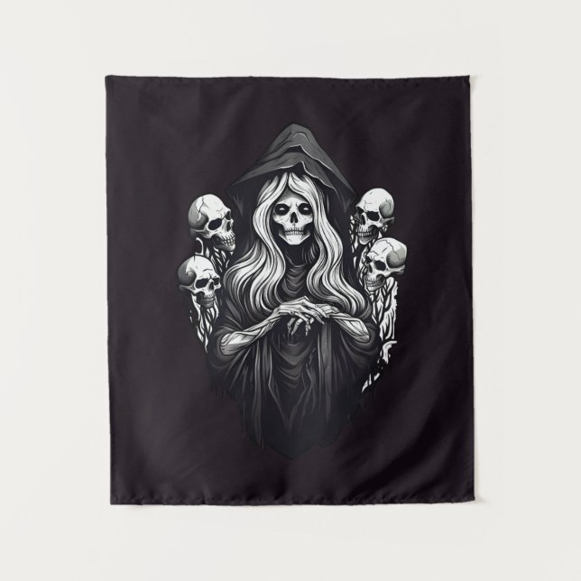 Death with skulls tapestry (Front)