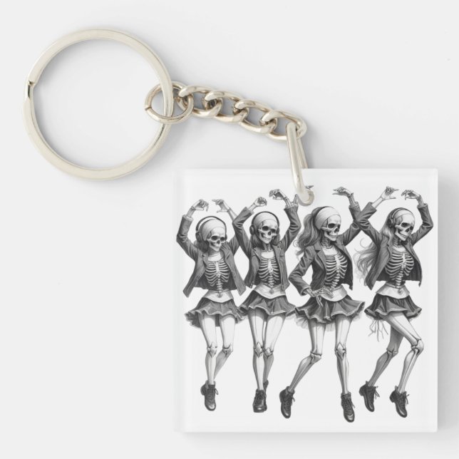 Death Women Dance Keychain (Front)
