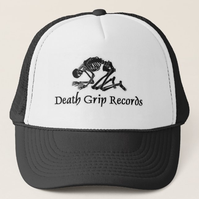 deathgripblacklogo trucker hat (Front)