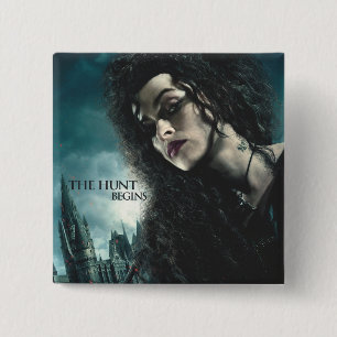 Deathly Hallows - Bellatrix Lestrange 2 Inch Square Button