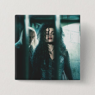 Deathly Hallows - Bellatrix & Lucius 2 Inch Square Button