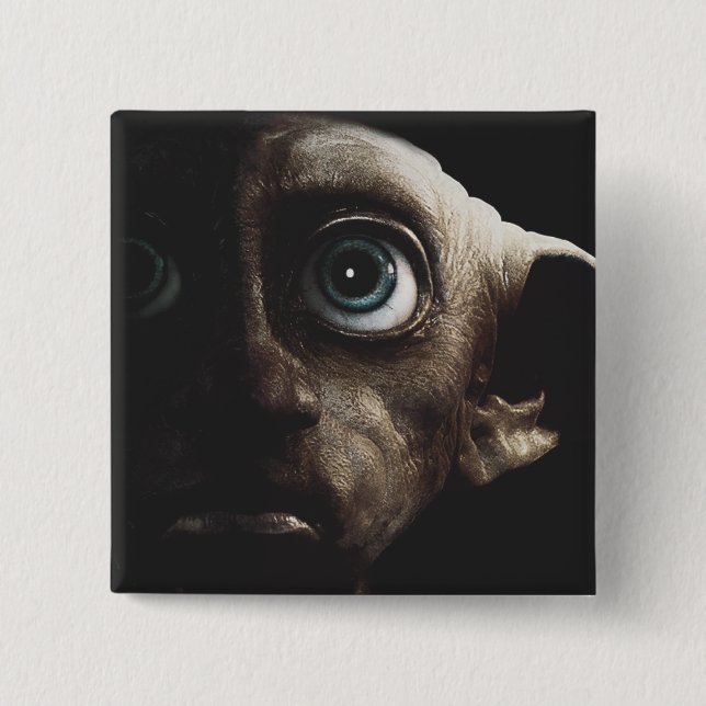 Deathly Hallows - Dobby 2 Inch Square Button (Front)