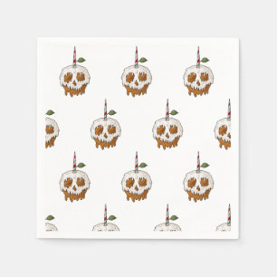 Deathly Sweet Caramel Apple Skull Napkin