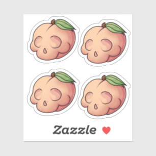 Deathly Sweet Skull Peach