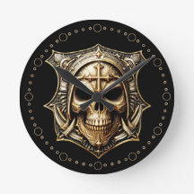 Deathmetal Totenkopf Gold Shield