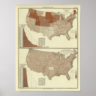 Deaths, diphtheria, digestive system poster