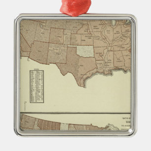 Deaths, enteric, scarlet fever metal ornament
