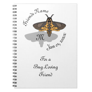 Death's Hawk Head Monogram Notebook