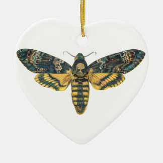 Death's Head Hawk Moth, Large Moth, Moth Print Ceramic Ornament