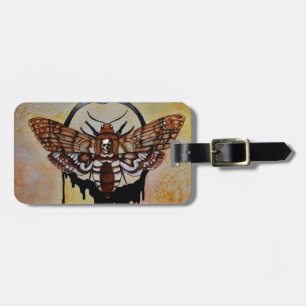Death's Head Hawk Moth Luggage Tag