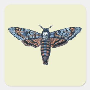 Death's Head Moth, aka Sphinx atropo moth Square Sticker
