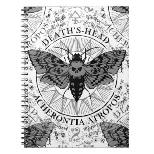 deaths head moth notebook