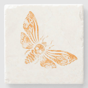 Death's Head Moth Stone Coaster