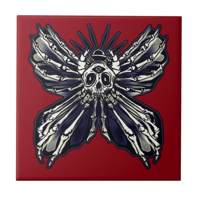 Deaths Head Moth Tile (Front)
