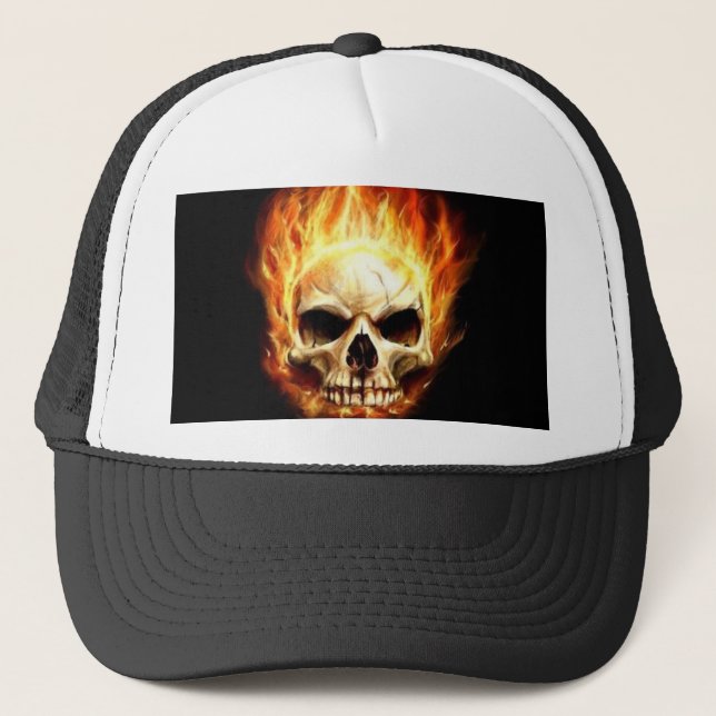 death's head trucker hat (Front)