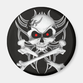 Death's Skull and Crossbones Magnet