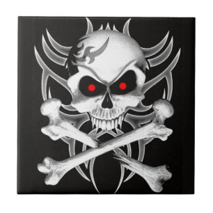 Death's Skull and Crossbones Tile