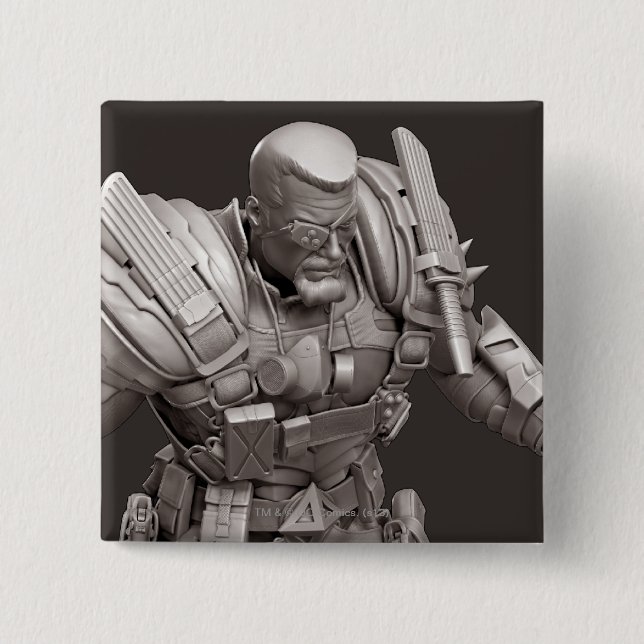 Deathstroke Alternate 2 Inch Square Button (Front)