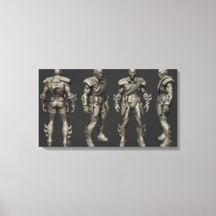 Deathstroke Turnaround Canvas Print