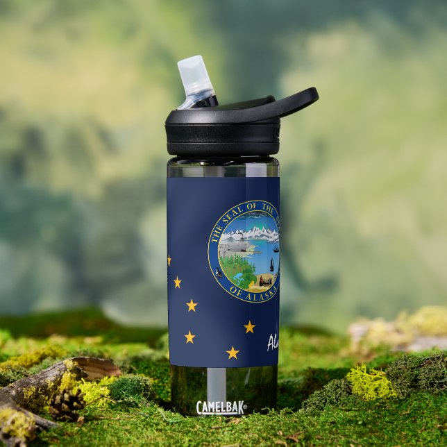D'eau bouteille d'Alaska, drapeau patriotique de l'Alask (Extérieur)