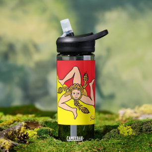 D'eau Bouteille de Sicile, Triskelion, Drapeau patriotiq