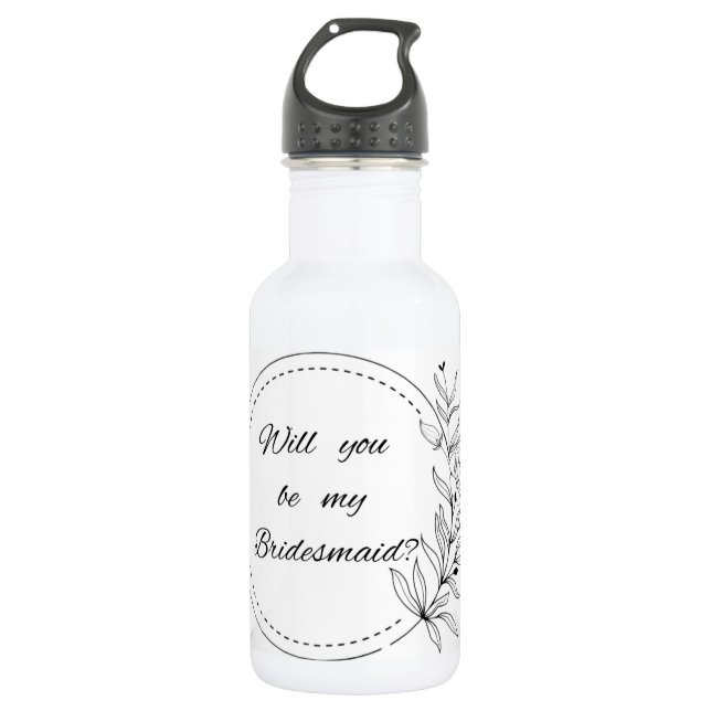 D'eau Bouteille en acier inoxydable Bridesmaid (Devant)
