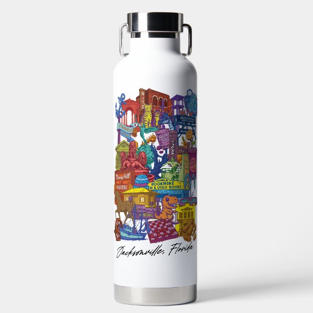 D'eau Bouteille isolée des 904 quartiers (Avant)