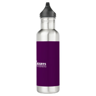 D'eau Bouteille isolée - Purple avec logo blanc
