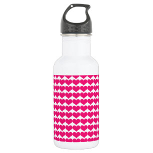 D'eau Bouteille Motif Coeurs mignons rose