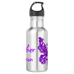 D'eau Bouteille papillon violet enfants nommé boissons b