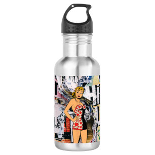 D'eau Bouteille Street Pop Rétro Pin-Up
