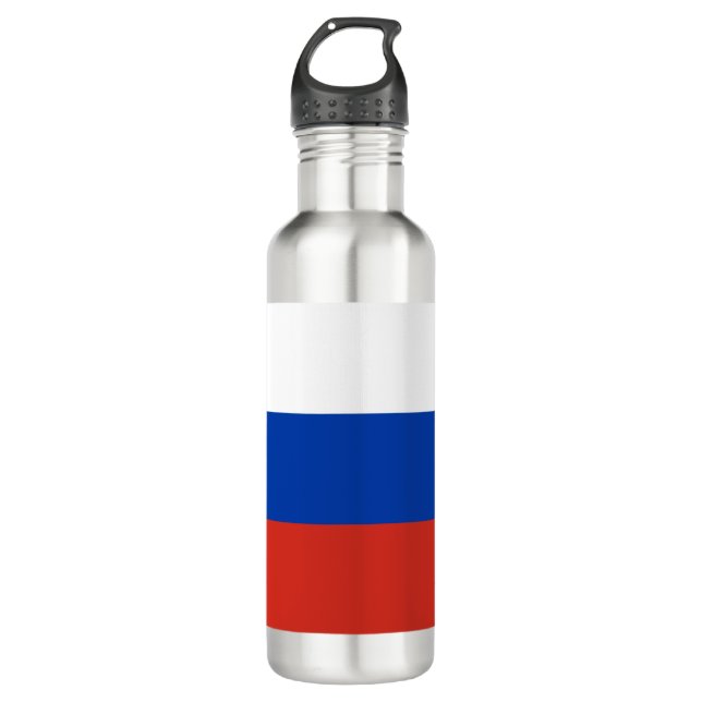 D'eau Drapeau russe (Russie) Bouteille en acier inoxydab (Devant)
