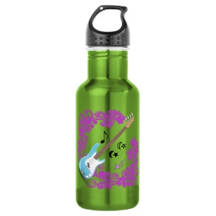 D'eau En Acier Inoxydable Pomme Bass vert Guitare Purple Swirl Bouteille d'e