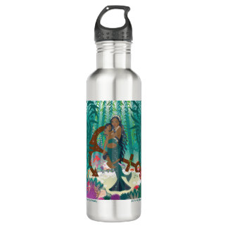 D'eau Famille de sirènes (peau et yeux bruns) Bouteille