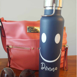 D'eau Happy Face Graphic Personnaliser la bouteille d'ea