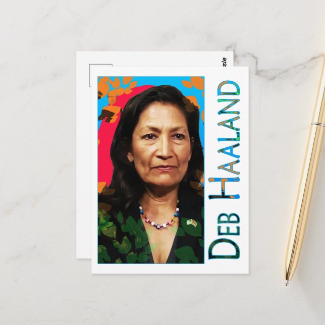 Deb Haaland Postcard (Front/Back In Situ)
