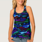 Abrégé sur bleu en verre souillé de paysage marin