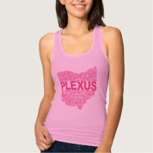 Citerne à dos de course mince de framboise Plexus 