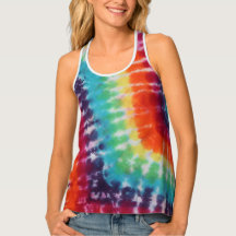 Fièvre Hippie Tie Dye arc en ciel