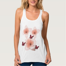 Papillons roses