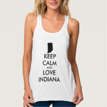 Personnalisable KEEP CALM et LOVE INDIANA