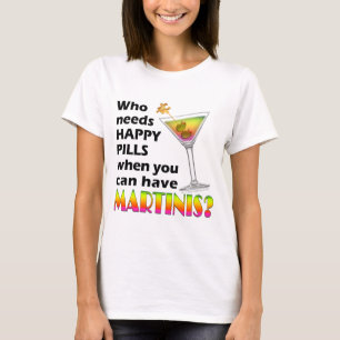 Débardeur Spaghetti T-shirt - Martinis contre Happ