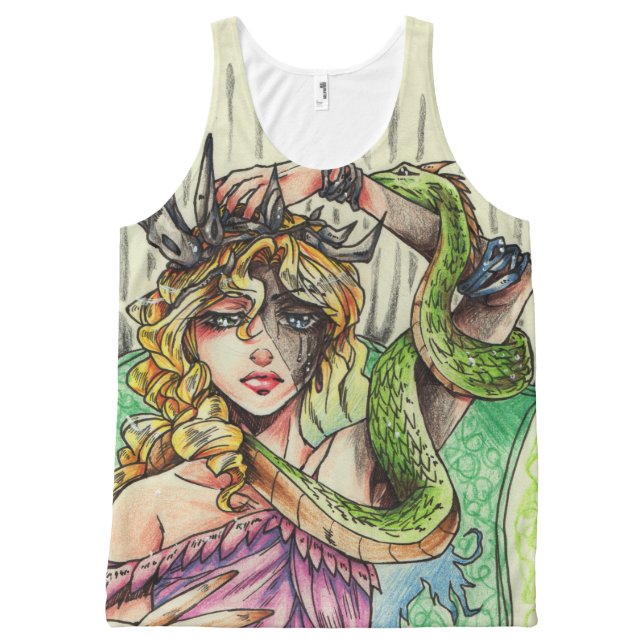 Débardeur Tout-imprimé Chemise d'impression de Persefone partout (Devant)